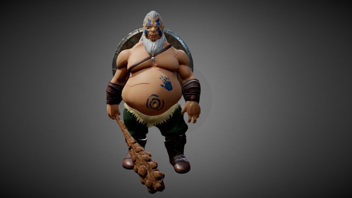 Fat Viking 3D Model