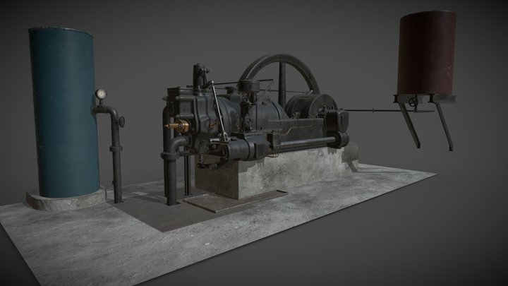 Deisel engine 3D Model