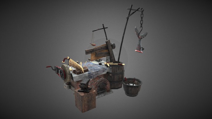 Crafting Table 3D Model