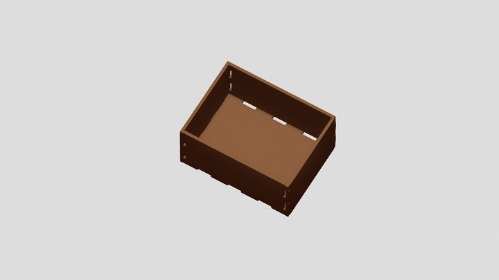 Finger Joint Box 3D Model