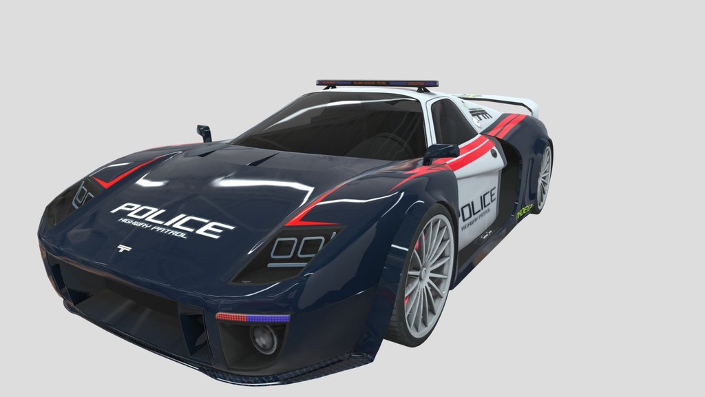trackmania 2 island police car