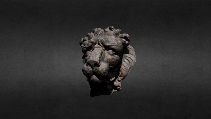 Lion lifting lug from demi culverin 79A1232 3D Model