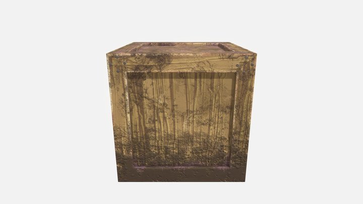 Cherry Blossom Crate 3D Model