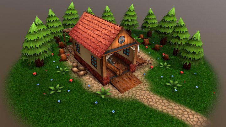 Lumbermill 3D Model