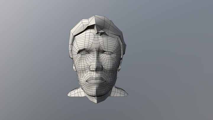 Arnold Schwarzenegger_Face Modeling 3D Model