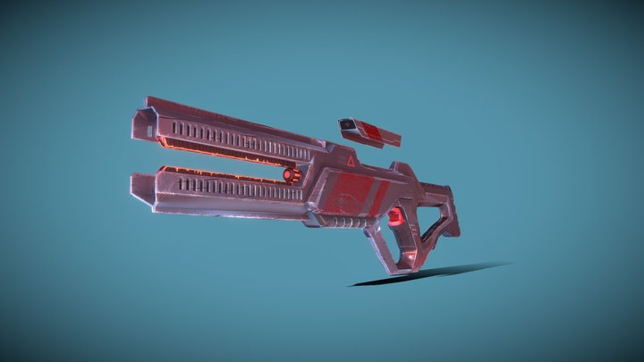 Rail Gun 3D Model