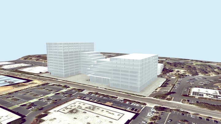 Barnes Canyon Stepped 6 story 3D Model