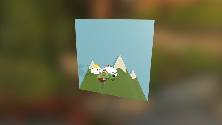 Mario Island 3D Model