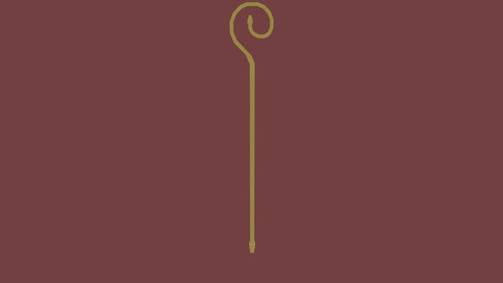 Sinterklaas Staff 3D Model