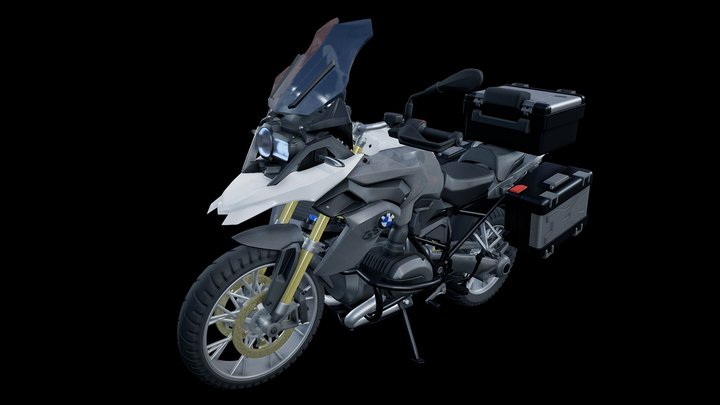Motorcycle BMW GS 1200 3D Model