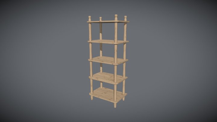 Wood Rack 3D Model
