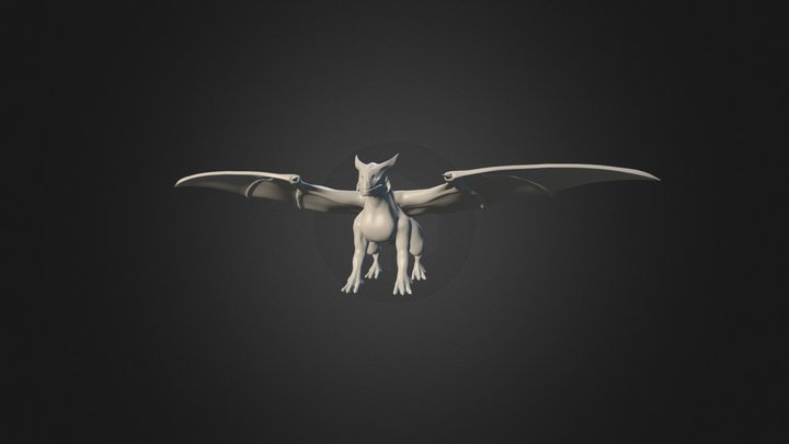 Dragon Model - No Textures 3D Model