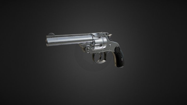 S&W 4th Model .38 Revolver 3D Model
