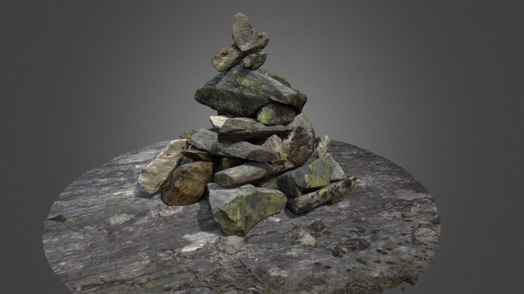 Cairn 1,5 mil faces 8K texture