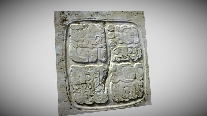 Mayan Carvings - Xunantunich, Belize 3D Model