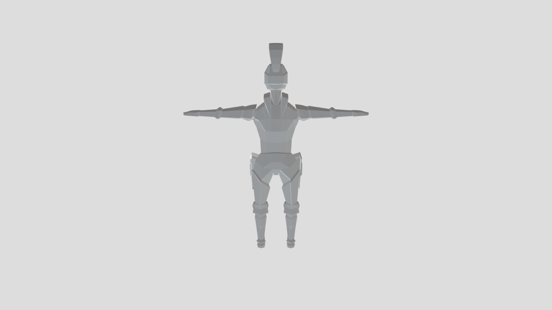 Low-Poly Knight untextured - Flat - 3D model by JCR94 [1ebe524] - Sketchfab