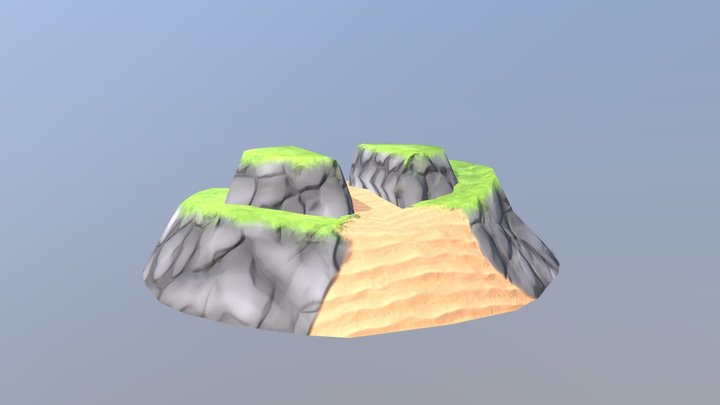 Low poly island #1 – Modèle 3D gratuit STL