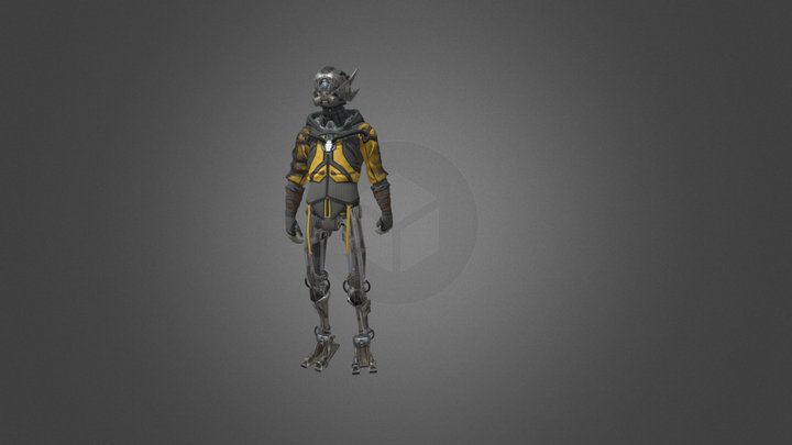 Robot Cyborg 3D Model