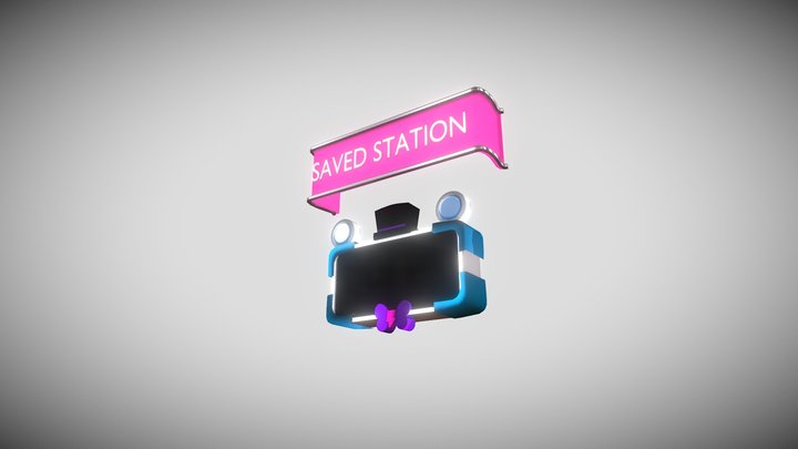 Fnaf Security Breach Saved station 3D Model