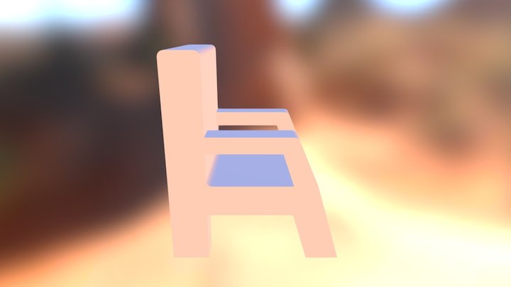 四腳椅 3D Model