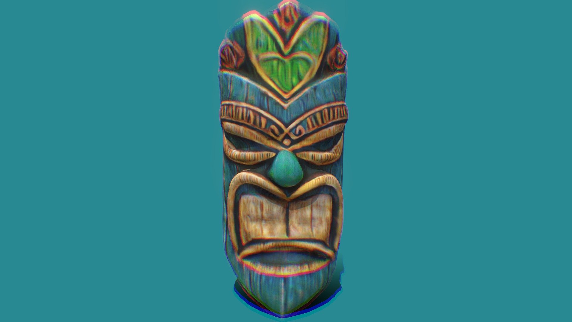 tiki mask - Download Free 3D model by sv1nks [1ec10e8] - Sketchfab