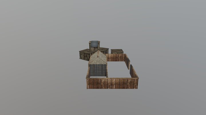 Samurai House 3D Model