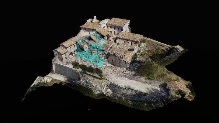 MONASTERO DI SAN LIBERATORE Castelsant sul Nera 3D Model