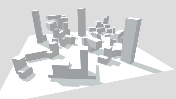 Final Level Block-out 3D Model
