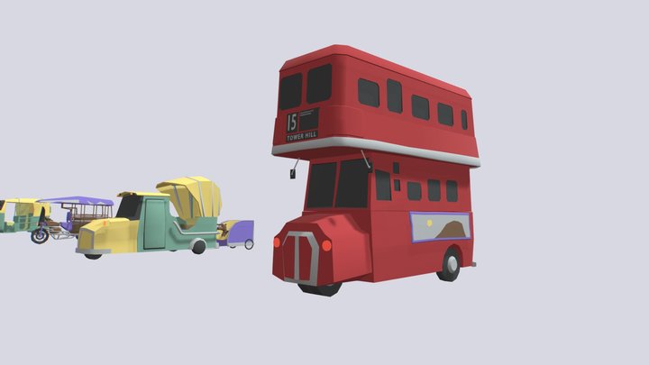 Tuk tuk car (Expression [XYZ]) 3D Model