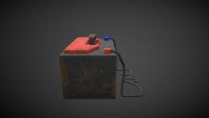 Car Battery 3D Model