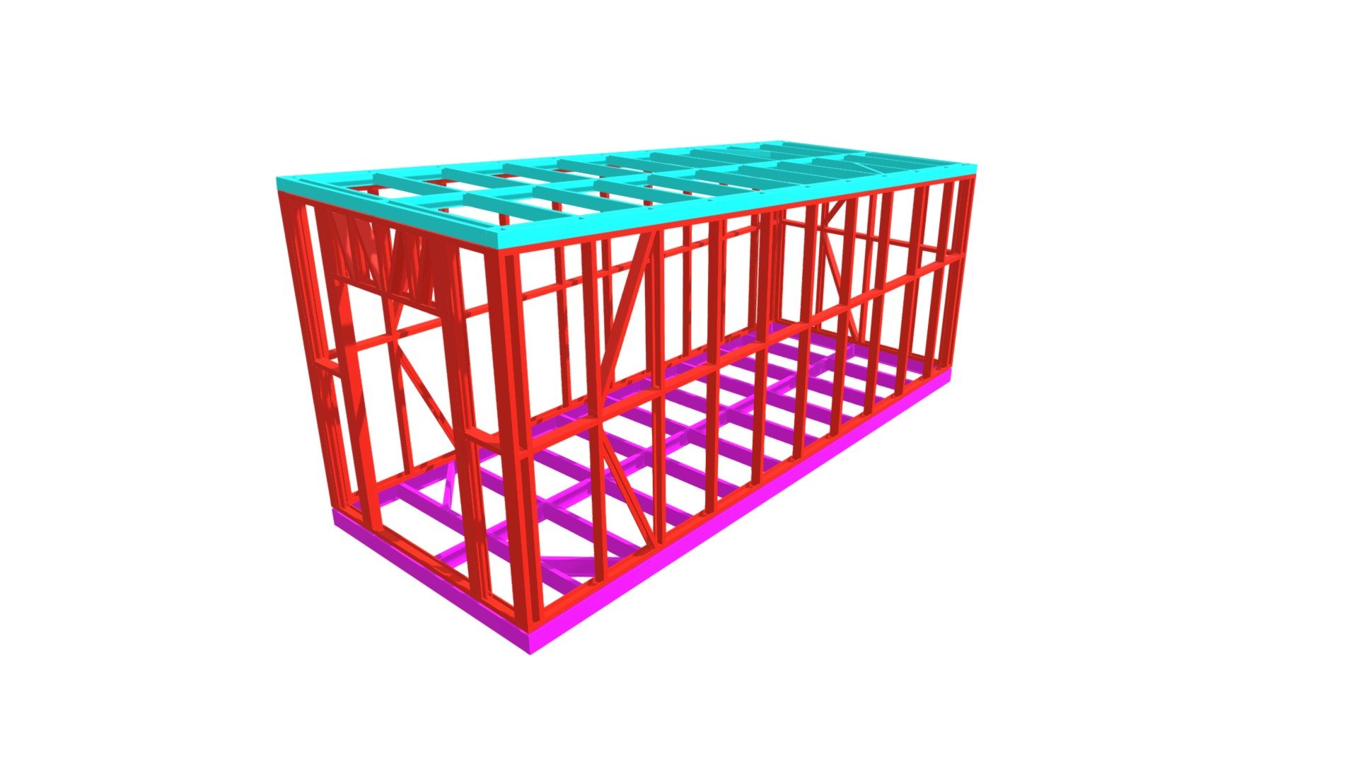 2.4m x 6m Storage Shed - 3D model by Steel Frames Direct & Go Tiny ...