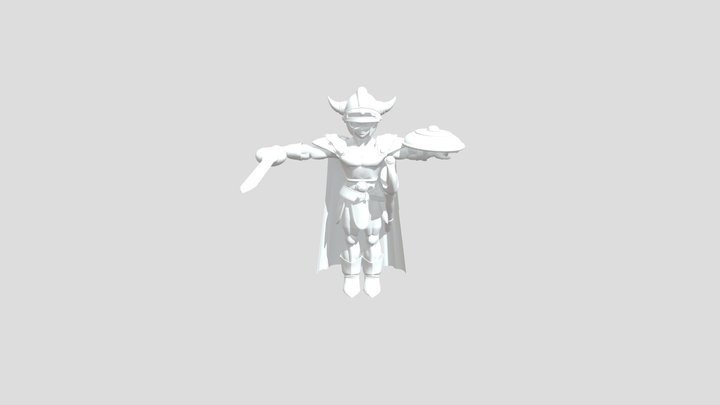 Dragon Quest I hero 3D Model