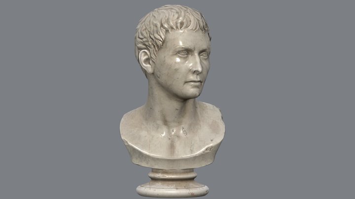 Prop - Marble Bust 3D Model