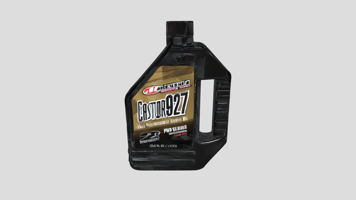 Engine oil bottle 3D Model