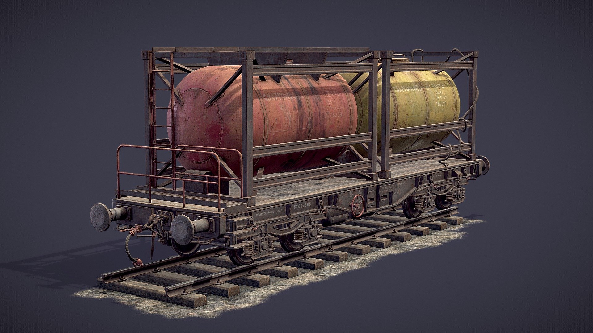 Railway Oil Tank 3D model by Vitaliy Kovalchuk (Domender) [1ec47f3