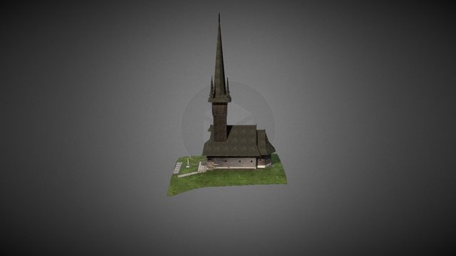Wooden Church 3D Model