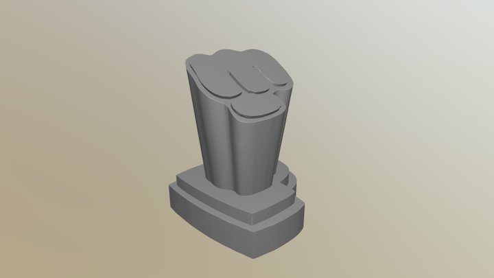 Pewdiepie Trophy 3D Model