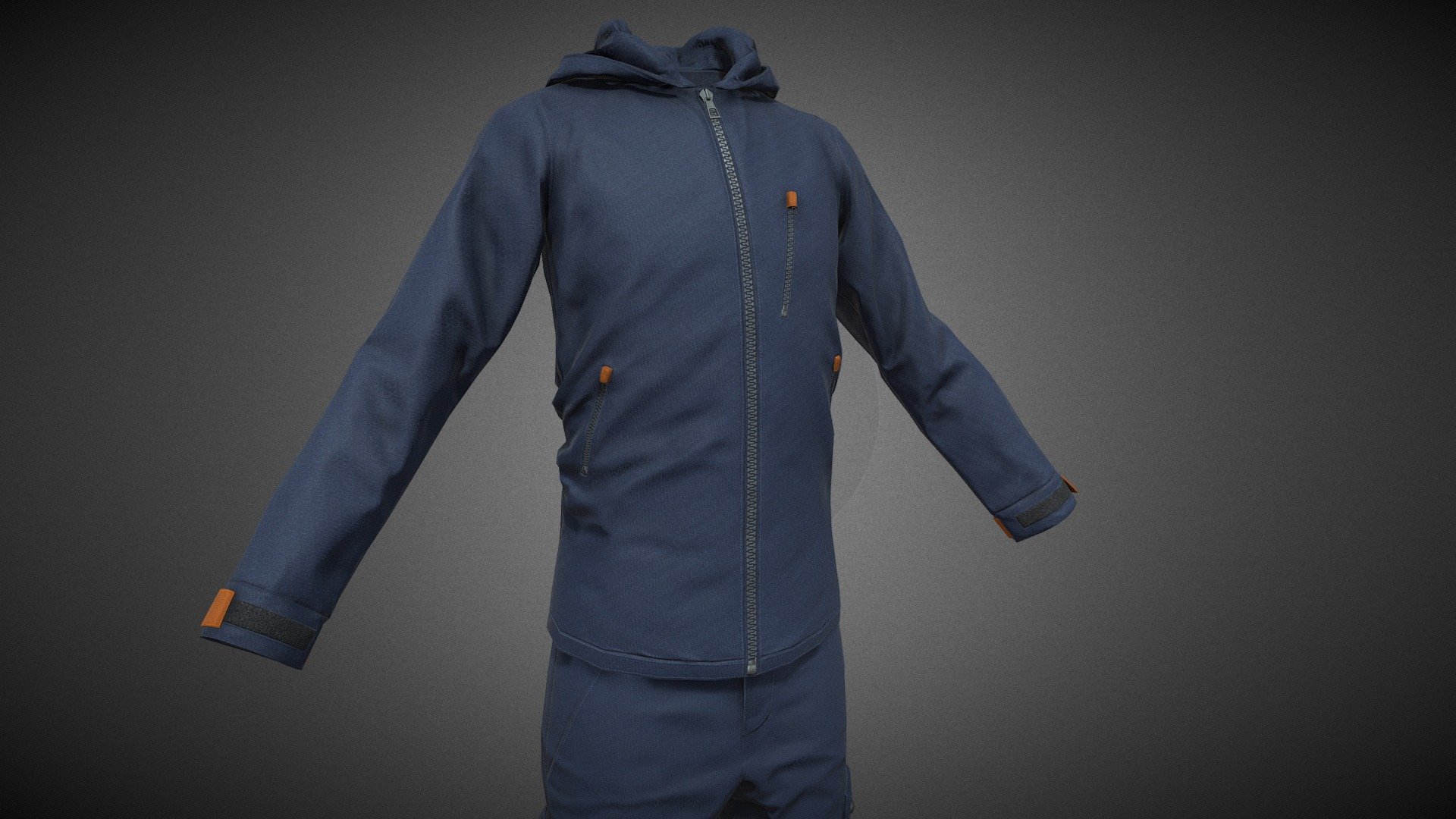 Blue Snowboard Outfit Style 1 - Buy Royalty Free 3D model by CG StudioX ...