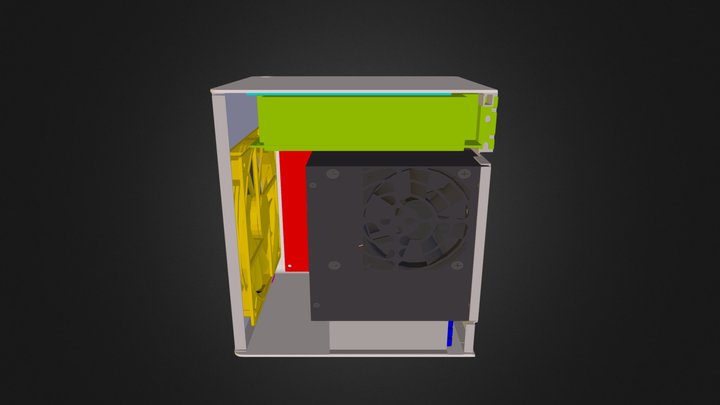 mITX Cube w/ SSDs 3D Model