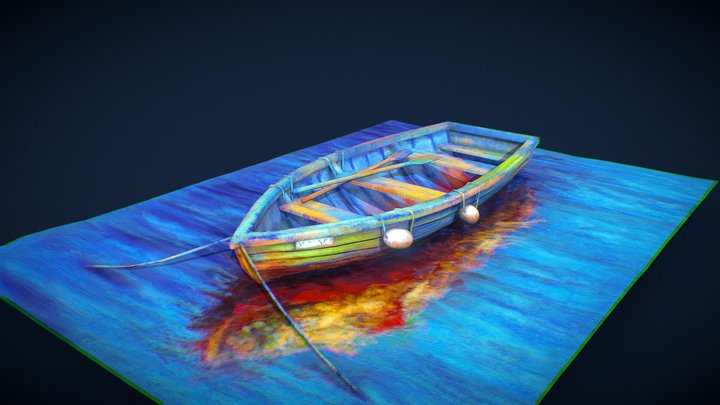 Art Boat 3D Model