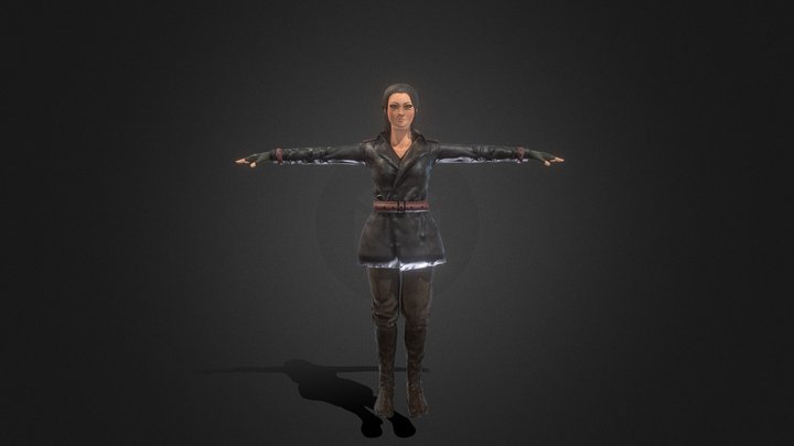 Detective Female 3D Model