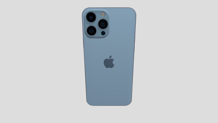 iphone model with realistic glowing surface 3D Model