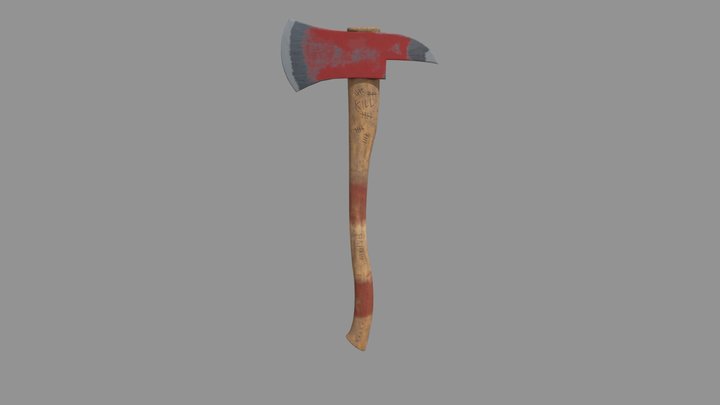 Post Apocalyptic Axe 3D Model