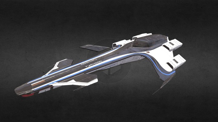 Typhoon-class Exploration Corvette (Ai) 3D Model