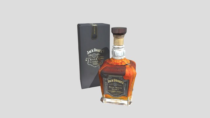 Jack_ Daniel_s_ Single__0612022146_texture_obj 3D Model