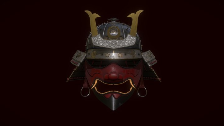 Samurai Helmet 3D Model