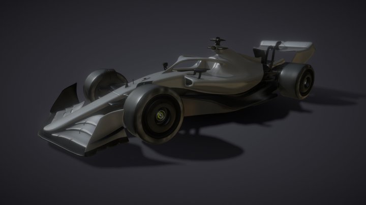 F1 2022 Livery Template 3D Model