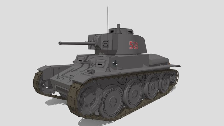 Panzer 38(t) 3D Model