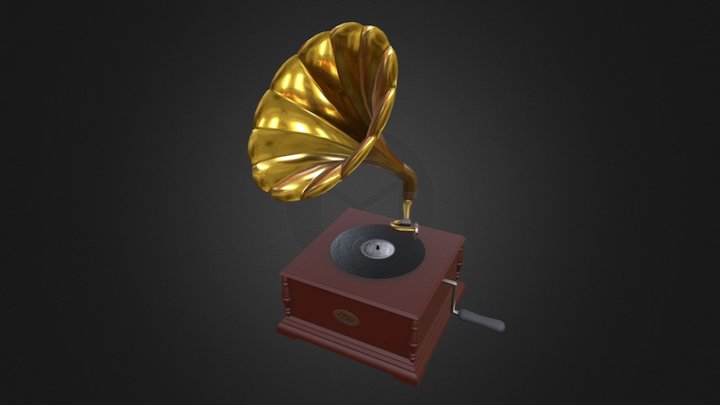 Gramophone 3D Model