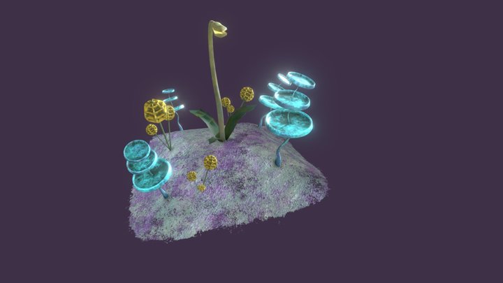 Alien Plants 3D Model